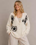 Sweet As Can Be Floral Button Cardigan