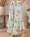 Sweet Cottage Patchwork Ruffle Pants