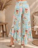 Sweet Cottage Patchwork Ruffle Pants