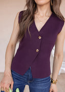 The Pretty Little Button Vest Top