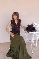 The Pretty Little Button Vest Top