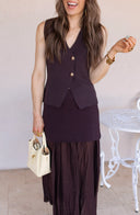 The Pretty Little Button Vest Top