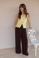 The Pretty Little Button Vest Top