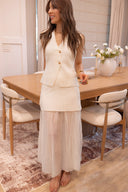 The Pretty Little Button Vest Top