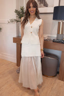 The Pretty Little Button Vest Top