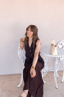 The Pretty Little Vest & Pleated Midi Skirt Set | 4 Colors