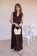The Pretty Little Vest & Pleated Midi Skirt Set | 4 Colors