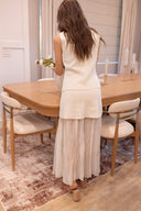 The Pretty Little Vest & Pleated Midi Skirt Set | 4 Colors