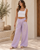 The Coquette Gingham Trouser Pant