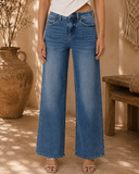 Tummy Control Super High Rise Baggy Wide Jeans