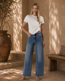 Tummy Control Super High Rise Baggy Wide Jeans
