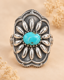 Turquoise Sunflower Ring-PREORDER