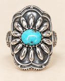 Turquoise Sunflower Ring-PREORDER