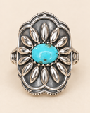 Turquoise Sunflower Ring-PREORDER