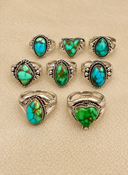 Turquoise and Green Silver Ring Collection.png