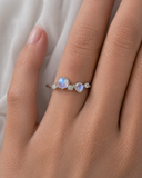 Twin Moon Spark Opal Ring