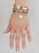 Pave Charm Twisted Bracelet-Twisted Bracelets-Krush Kandy, Women's Online Fashion Boutique Located in Phoenix, Arizona (Scottsdale Area)