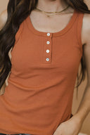 Let's Talk Later Button Detail Tank Top | 9 Colors!-Tanks-Krush Kandy, Women's Online Fashion Boutique Located in Phoenix, Arizona (Scottsdale Area)