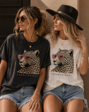 Unbothered Leopard Graphic Tee