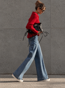 Sloane Avenue Ribbed Half-Zip Collared Sweater