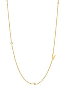 Cubic Zirconia Letter Minimalist Necklace-Necklaces-Krush Kandy, Women's Online Fashion Boutique Located in Phoenix, Arizona (Scottsdale Area)