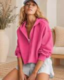 V-Neck Lightweight Hoodie