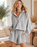 V-Neck Lightweight Hoodie