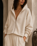V-Neck Lightweight Hoodie
