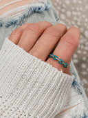 (7 Colors) On Trend Enamel and CZ Ring-Rings-Krush Kandy, Women's Online Fashion Boutique Located in Phoenix, Arizona (Scottsdale Area)