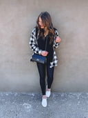 Risen See You Soon Fray Hooded Flannel-Jackets-Krush Kandy, Women's Online Fashion Boutique Located in Phoenix, Arizona (Scottsdale Area)