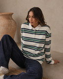 Varsity Weekend Stripe Rugby Pullover
