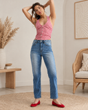 Vintage Ease Stretch Straight Jeans