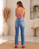Vintage Ease Stretch Straight Jeans