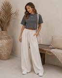 Vintage Wash Boxy Crop Tee