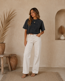 Vintage Wash Boxy Crop Tee