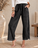 Vintage Wash Wide Leg Lounge Pants