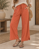 Vintage Wash Wide Leg Lounge Pants