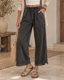 Vintage Wash Wide Leg Lounge Pants