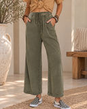 Vintage Wash Wide Leg Lounge Pants