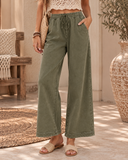 Vintage Wash Wide Leg Lounge Pants