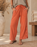 Vintage Wash Wide Leg Lounge Pants