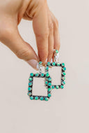 Prettiest Portrait Stone Earrings-Hoop Earrings-Rae Collective, Women's Online Fashion Boutique Located in Phoenix, Arizona (Scottsdale Area)
