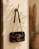 Velvet Luxe Chain Crossbody Bag