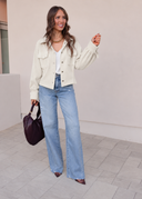 Weekend Edit Cropped Corduroy Shacket