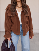 Weekend Edit Cropped Corduroy Shacket
