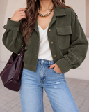 Weekend Edit Cropped Corduroy Shacket