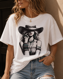 Western Boho Cowgirl Graphic Tee