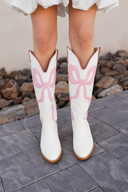 Western Bow Detail Boots