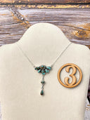 Mine 8 Half Cluster Necklaces-Necklaces-Rae Collective, Women's Online Fashion Boutique Located in Phoenix, Arizona (Scottsdale Area)
