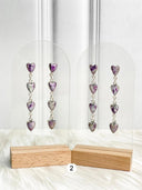 Mixed Dainty Heart Drop Earring Set